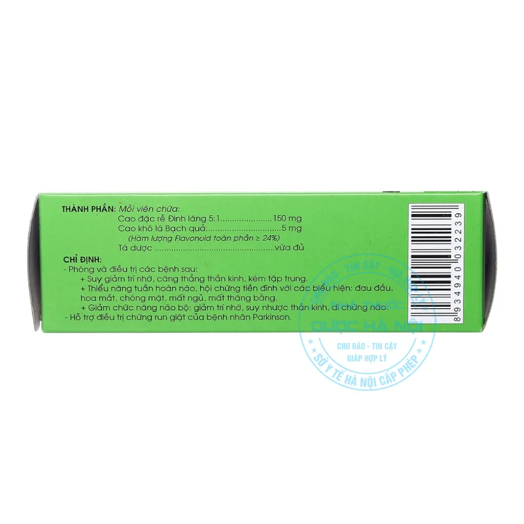 Thuốc Hoạt Huyết Dưỡng Não Traphaco