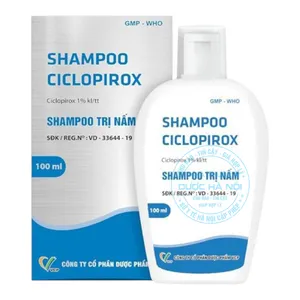 Dầu gội Shampoo Ciclopirox điều trị các bệnh lý về da đầu do nấm và viêm ( lọ )