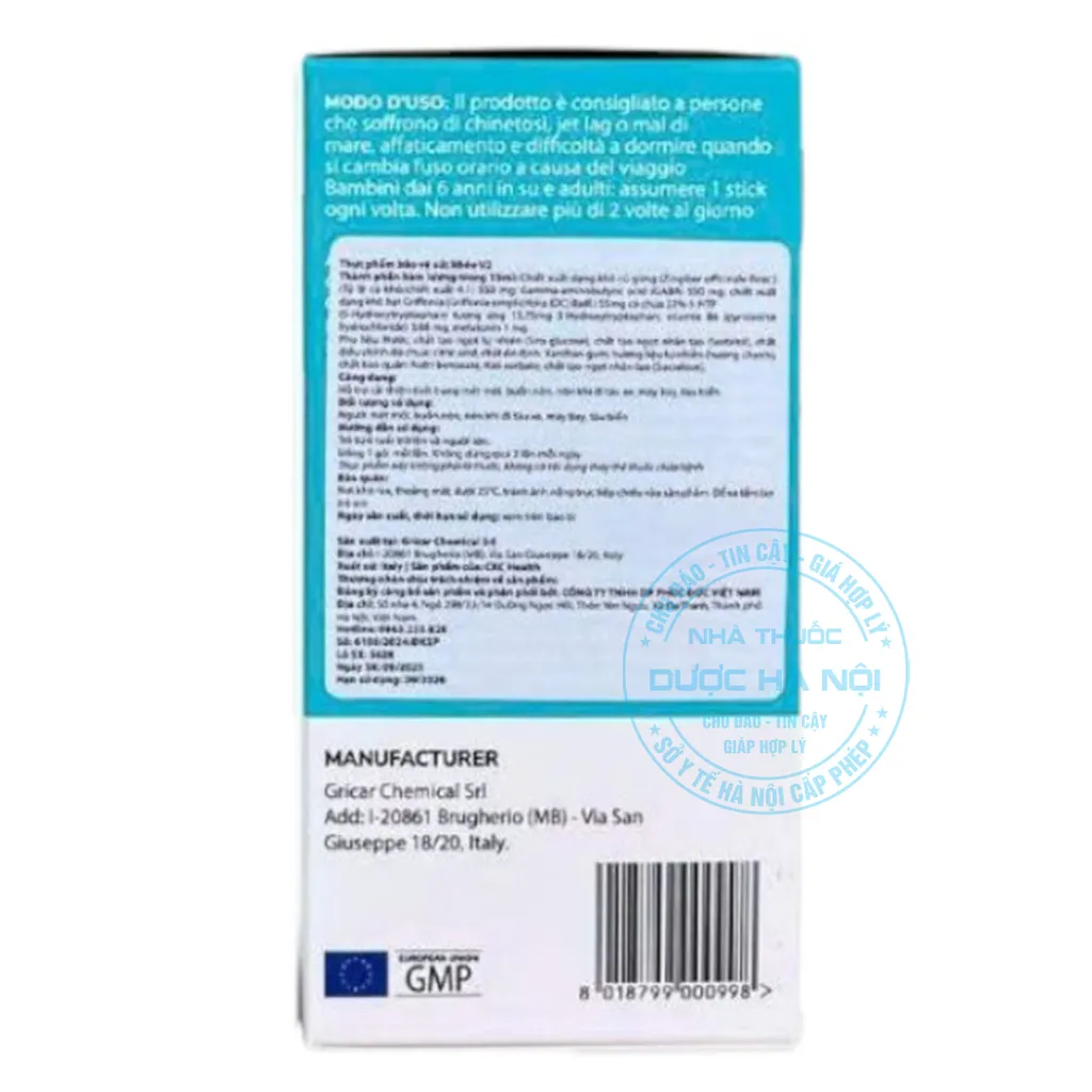 Nước chống say tàu xe V2