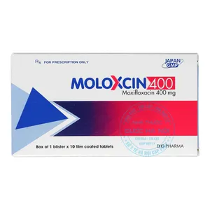Thuốc Moloxcin 400 điều trị hiệu quả các nhiễm trùng do vi khuẩn ( hộp 10 viên )