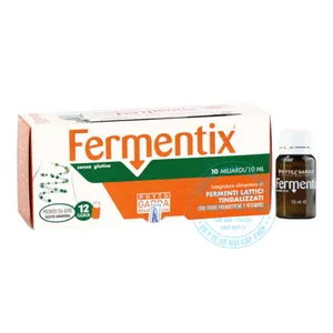 Men Fermentix hỗ trợ tiêu hóa, cân bằng hệ vi sinh đường ruột  ( 1 hộp x 12 ống )