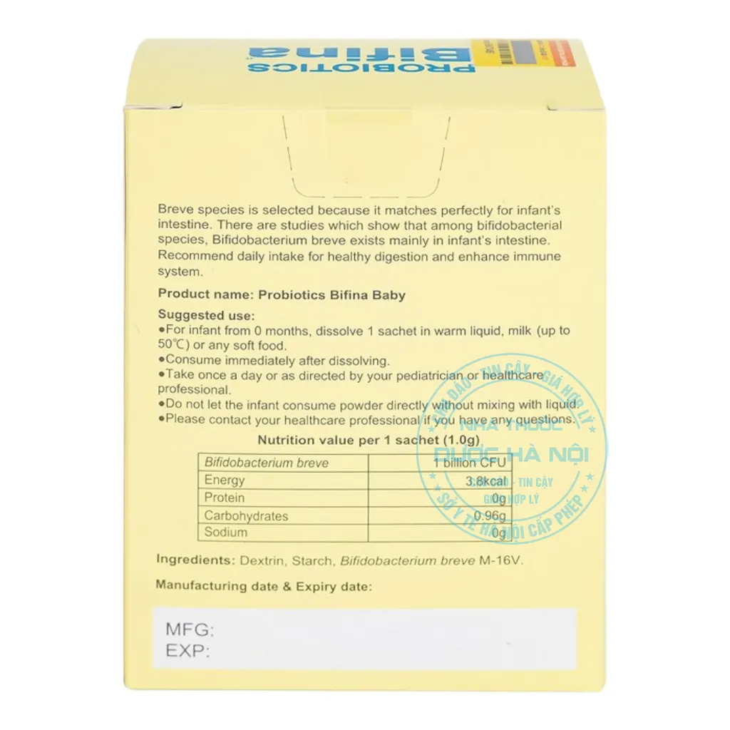 Men vi sinh Bifina baby