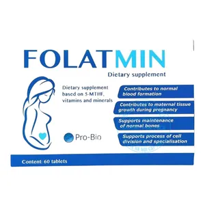 Viên uống Folatmin hỗ trợ sinh sản an toàn, phòng tránh dị tật thai nhi ( hộp 60v )