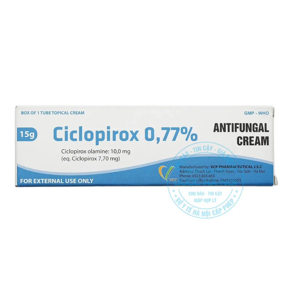 Thuốc Ciclopirox 0.77%