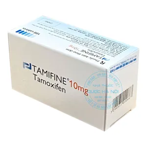 Thuốc Tamifine 10mg điều trị ung thư vú phụ thuộc estrogen ( hộp 10 vỉ x 10 viên )