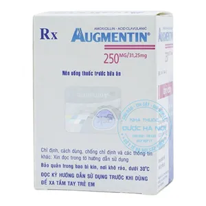 Thuốc Augmentin 250mg/31 điều trị nhiều loại nhiễm trùng