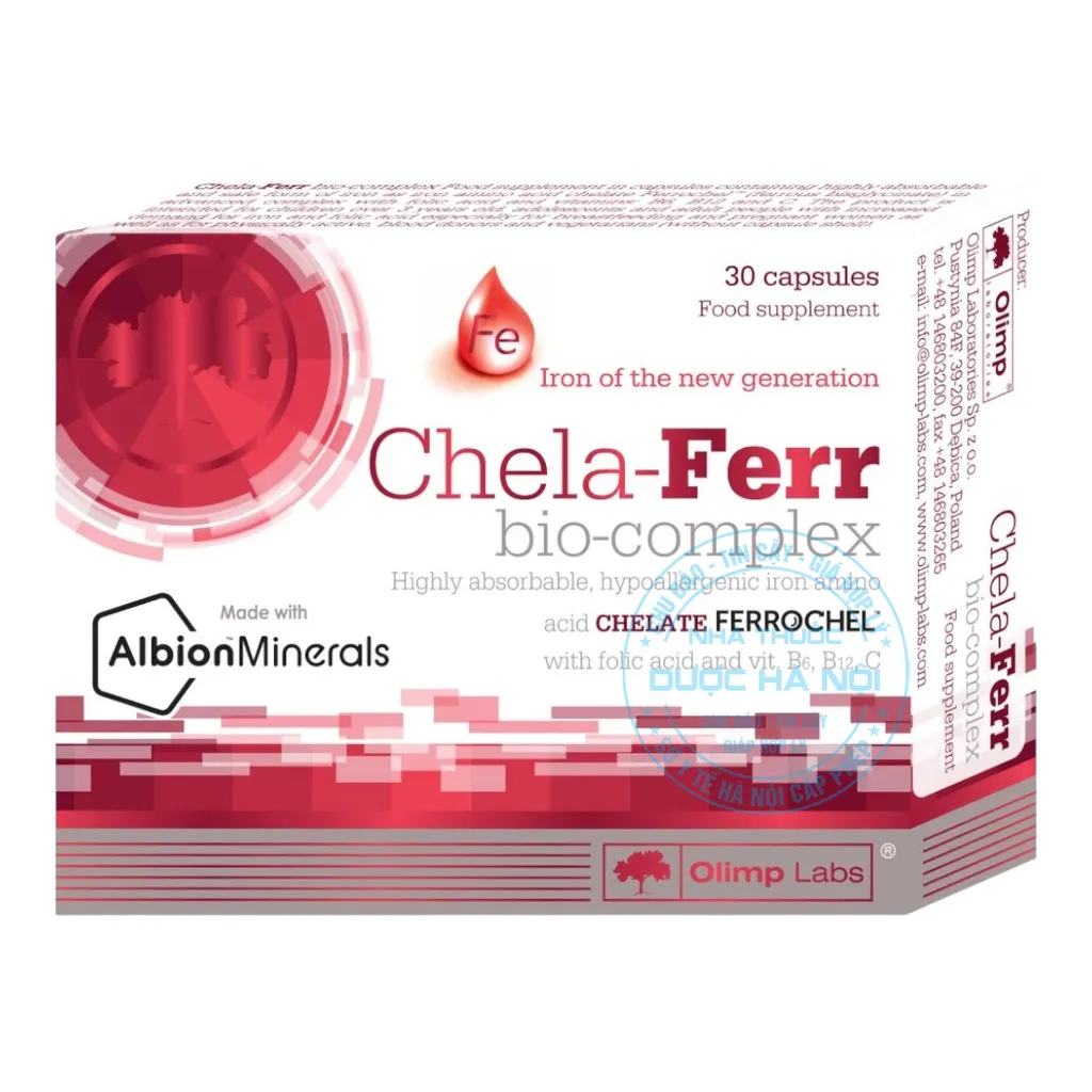 Viên uống Chela-Ferr Bio-Complex