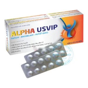Viên uống Alpha USVIP giảm nhanh các triệu chứng sưng đau, phù nề, tụ máu