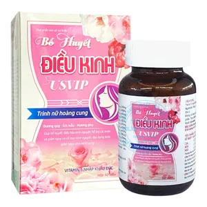 Viên uống Bổ huyết điều kinh USVIP hỗ trợ điều trị rối loạn kinh nguyệt