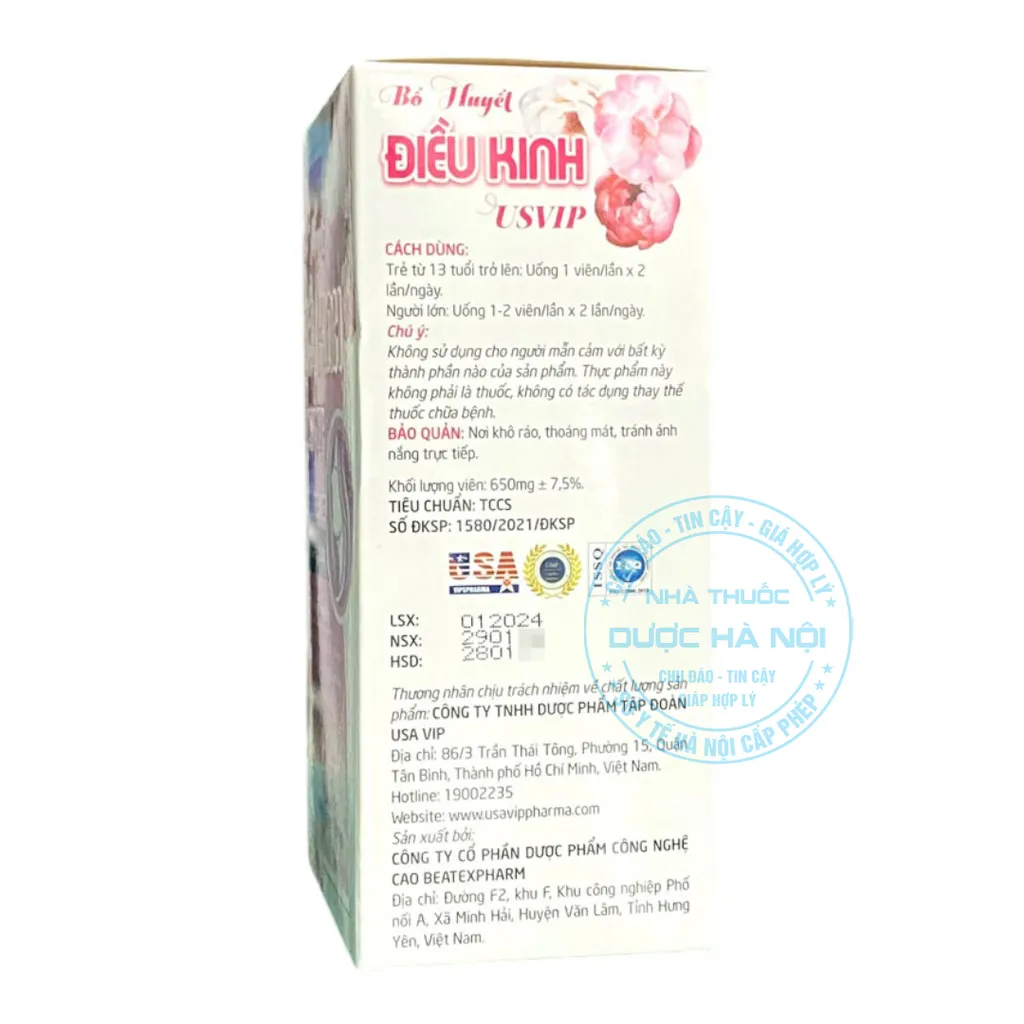 Viên uống Bổ huyết điều kinh USVIP