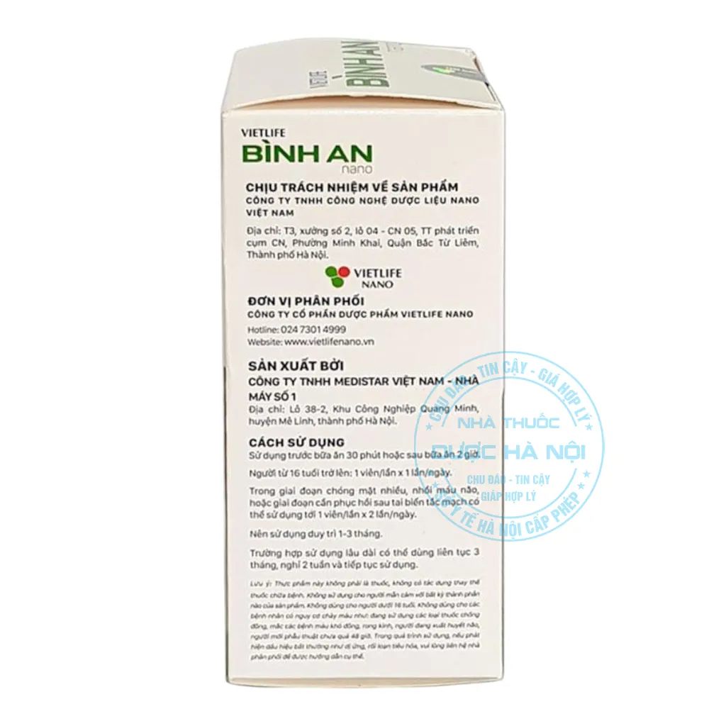 Viên uống Bình An nano