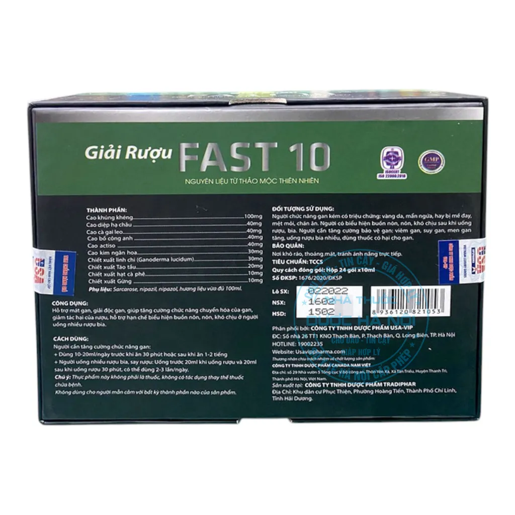 Nước Giải Rượu Fast 10