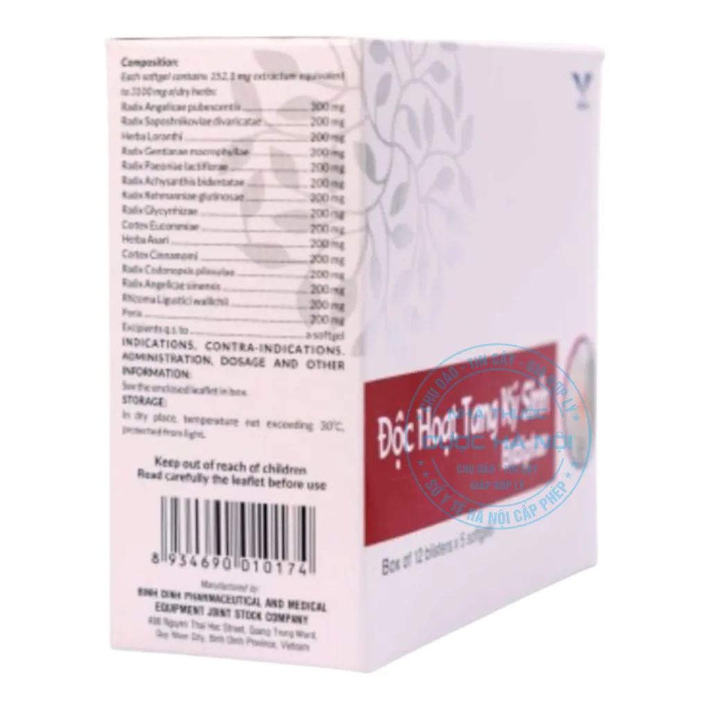 Thuốc Độc Hoạt Tang Ký Sinh Bidiphar