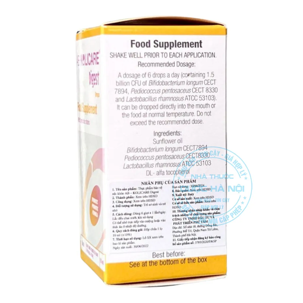 Men vi sinh AB Kolicare Digest