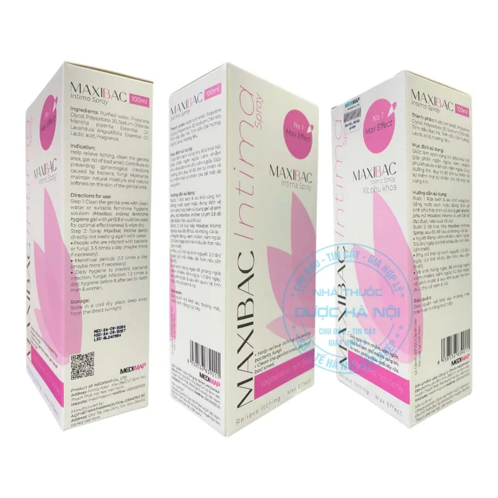 Xịt phụ khoa Maxibac Intima Spray