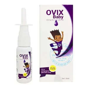 Xịt mũi Ovix baby chăm sóc niêm mạc mũi nhạy cảm của trẻ nhỏ