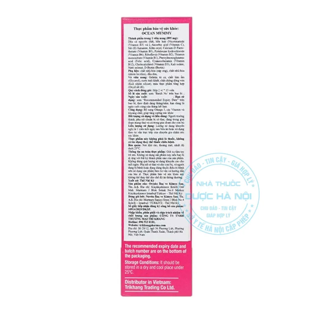 Viên uống bổ sung dinh dưỡng Ocean Mummy