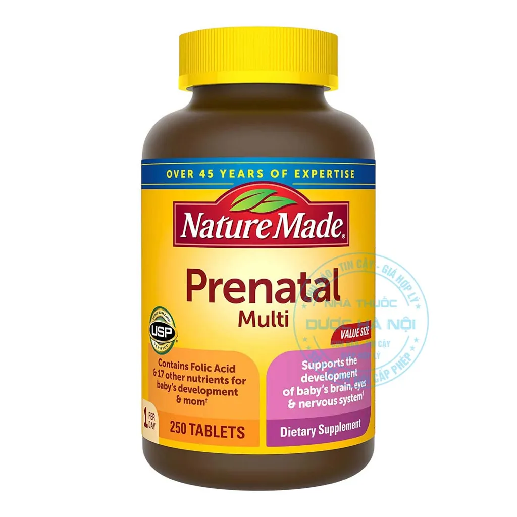 Viên uống Nature Made Prenatal Multi + DHA