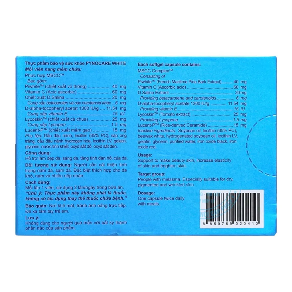 Viên uống Pynocare White