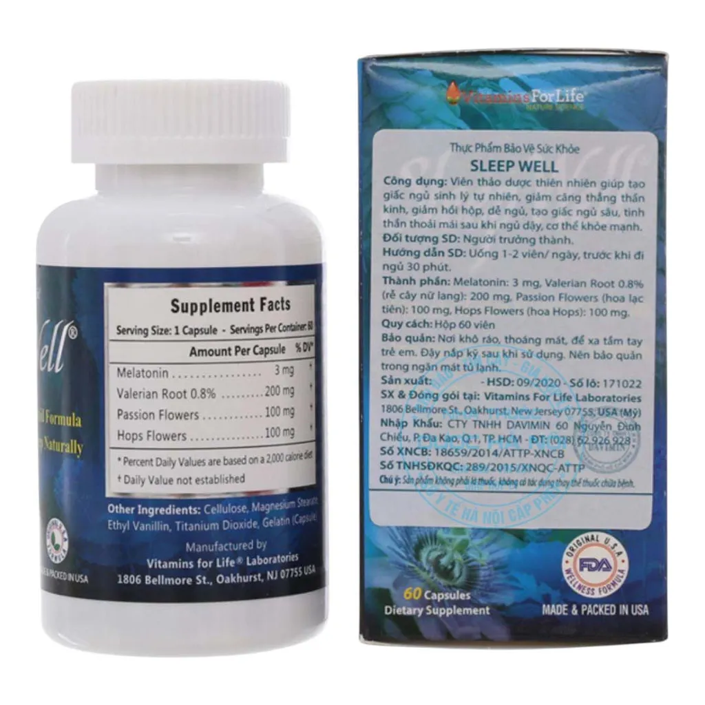 Viên uống Sleep Well