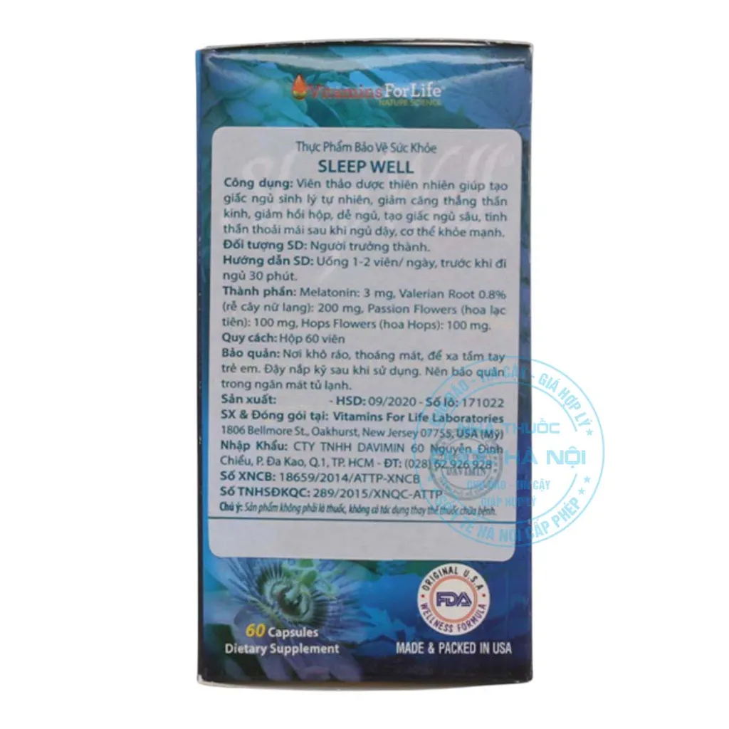 Viên uống Sleep Well