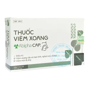 Thuốc viêm xoang Abipha Cap hỗ trợ điều trị các triệu chứng viêm xoang