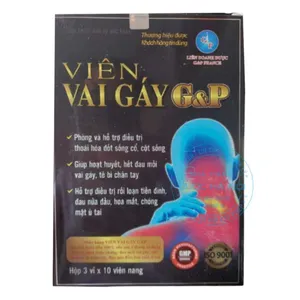 Viên Vai Gáy G&P hỗ trợ điều trị các triệu chứng đau nhức xương khớp