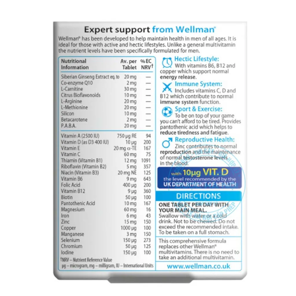 Viên uống Wellmen Conception