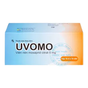 Thuốc Uvomo 5mg điều trị rối loạn tiêu hóa tăng cường hoạt động của nhu động dạ dày – ruột