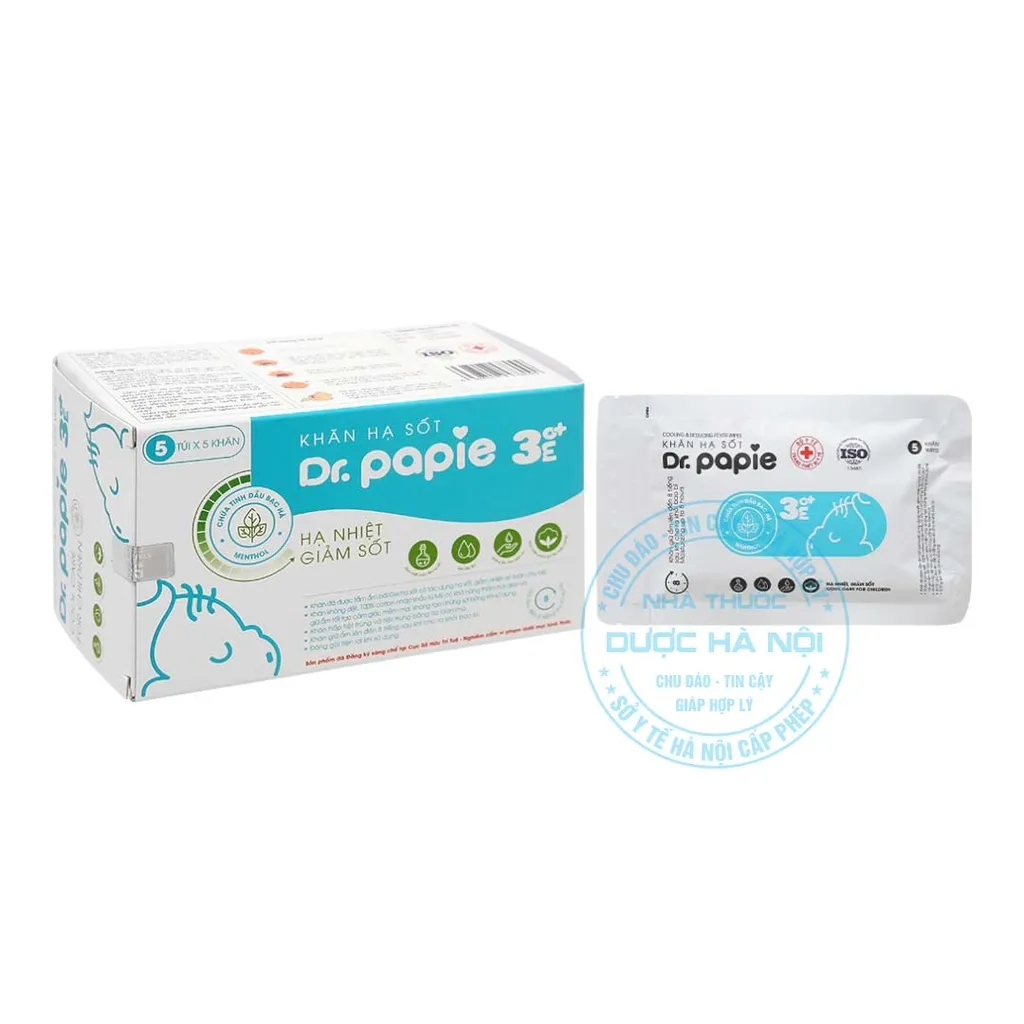 Khăn Hạ Sốt Dr.Papie 3mo+