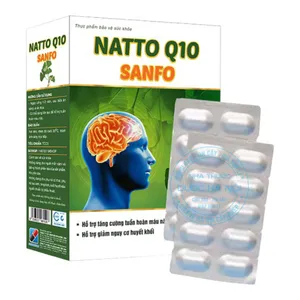Viên uống Natto Q10 Sanfo duy trì sức khỏe tuần hoàn não và tim mạch