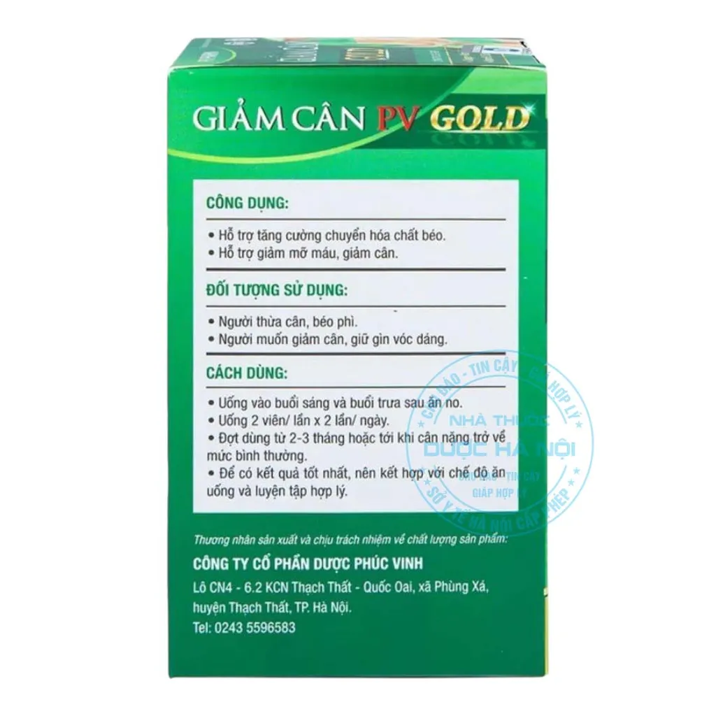 Viên uống Giảm Cân PV Gold