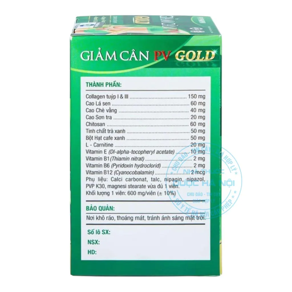 Viên uống Giảm Cân PV Gold