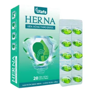 Viên xông thảo dược Herna hỗ trợ điều trị các triệu chứng cảm cúm, cảm lạnh, nghẹt mũi