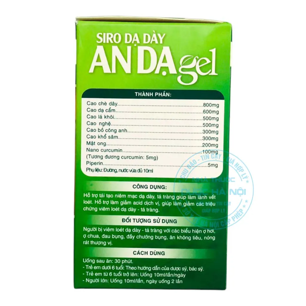 Siro dạ dày An Dạ gel