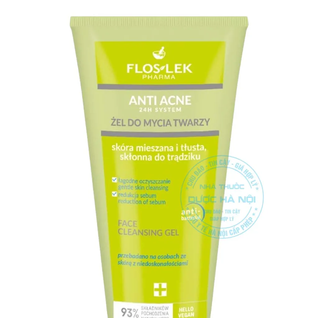 Sữa rửa mặt Floslek Anti Acne Face Cleansing Gel