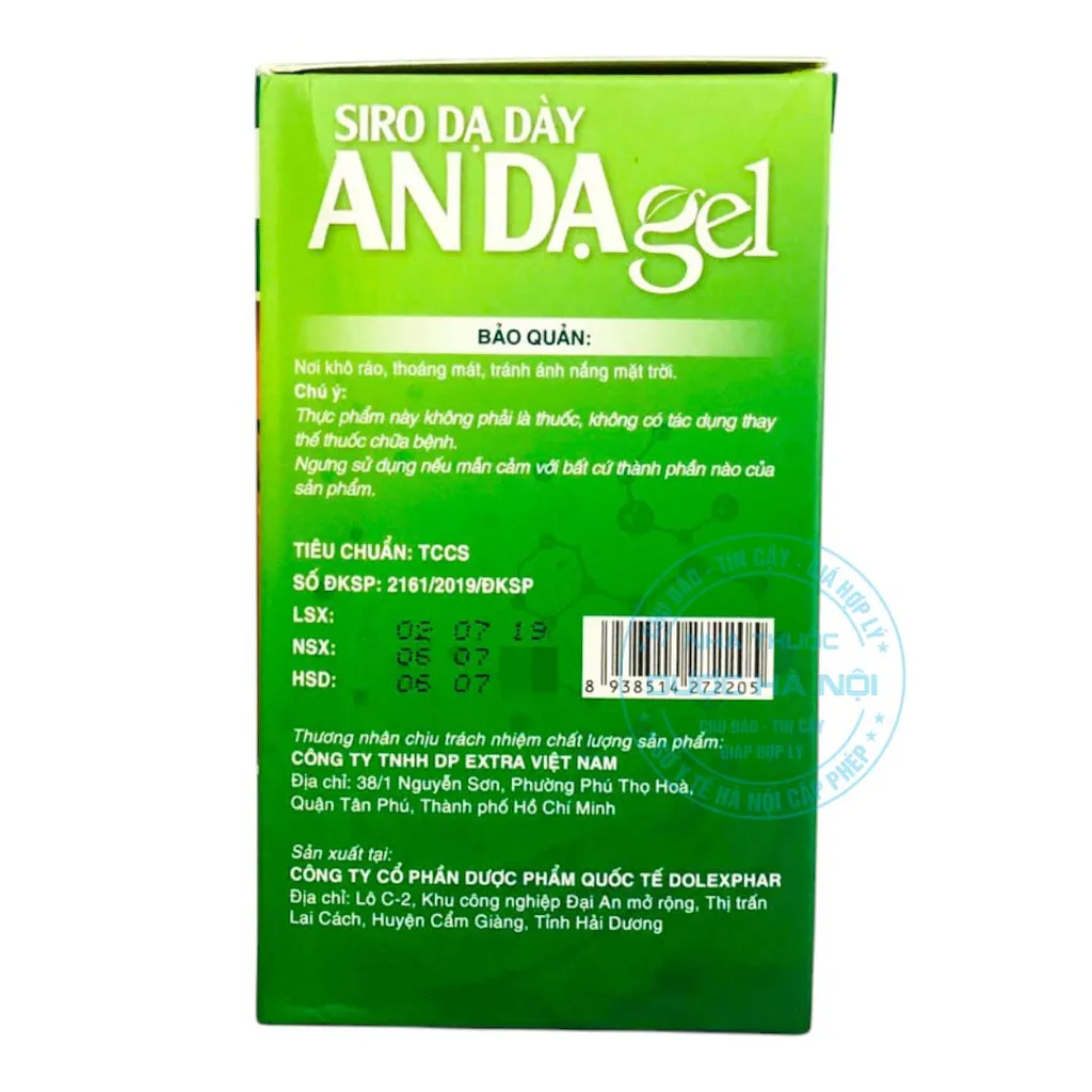 Siro dạ dày An Dạ gel
