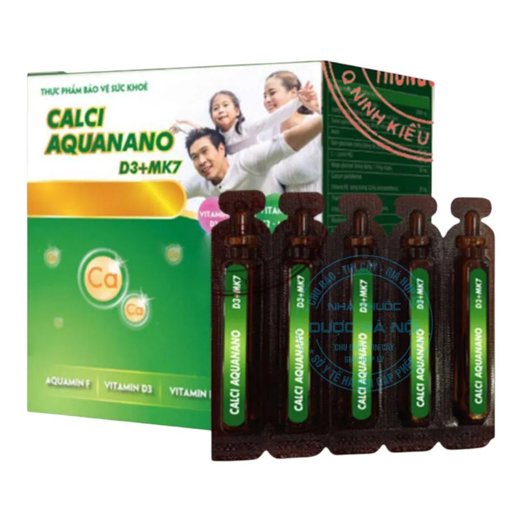Viên uống Calci Aquanano D3+Mk7