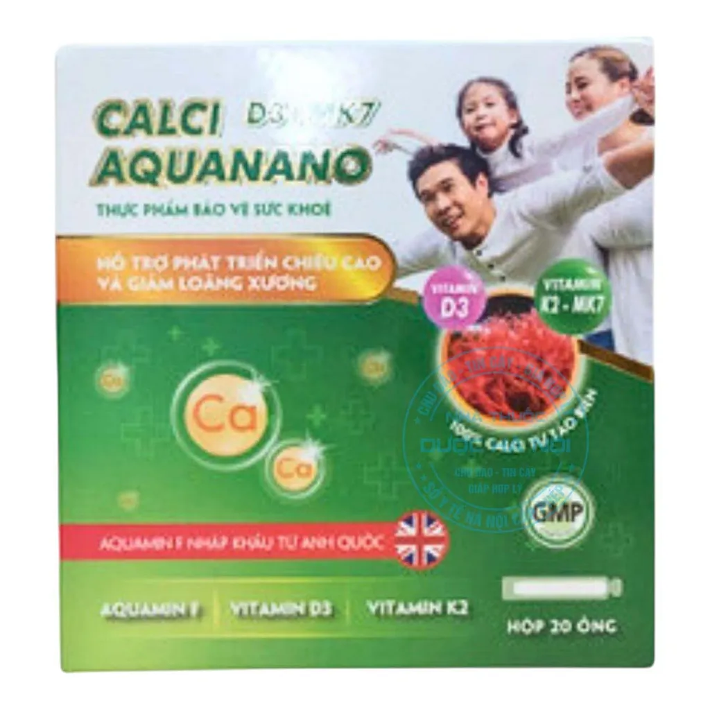 Viên uống Calci Aquanano D3+Mk7