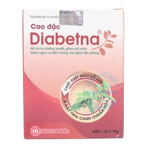 Cao Đặc Diabetna hỗ trợ kiểm soát đường huyết, giảm biến chứng của bệnh tiểu đường