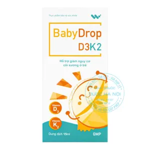 Siro Baby Drop D3K2 Hưng Việt bổ sung vitamin D3 và K2 cho trẻ em