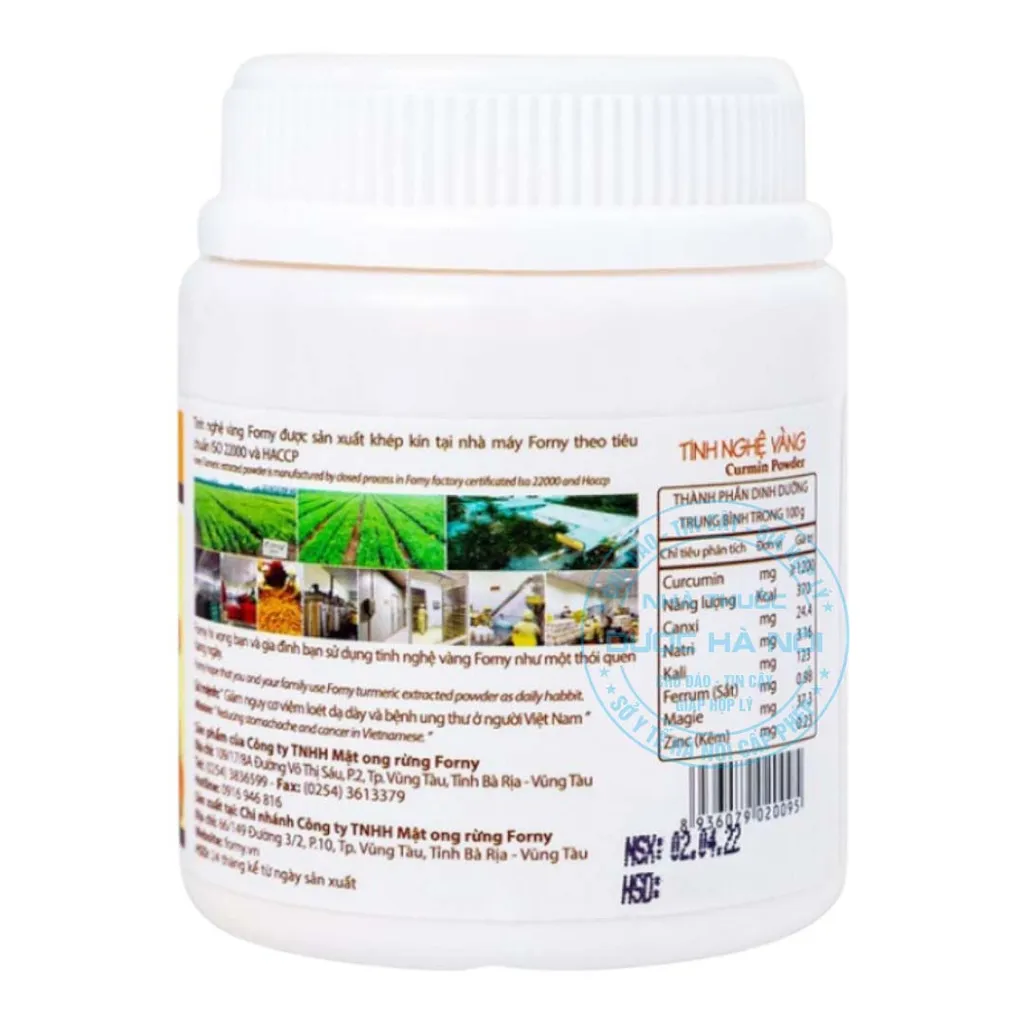 Tinh nghệ vàng Curmin Powder Forny 100g