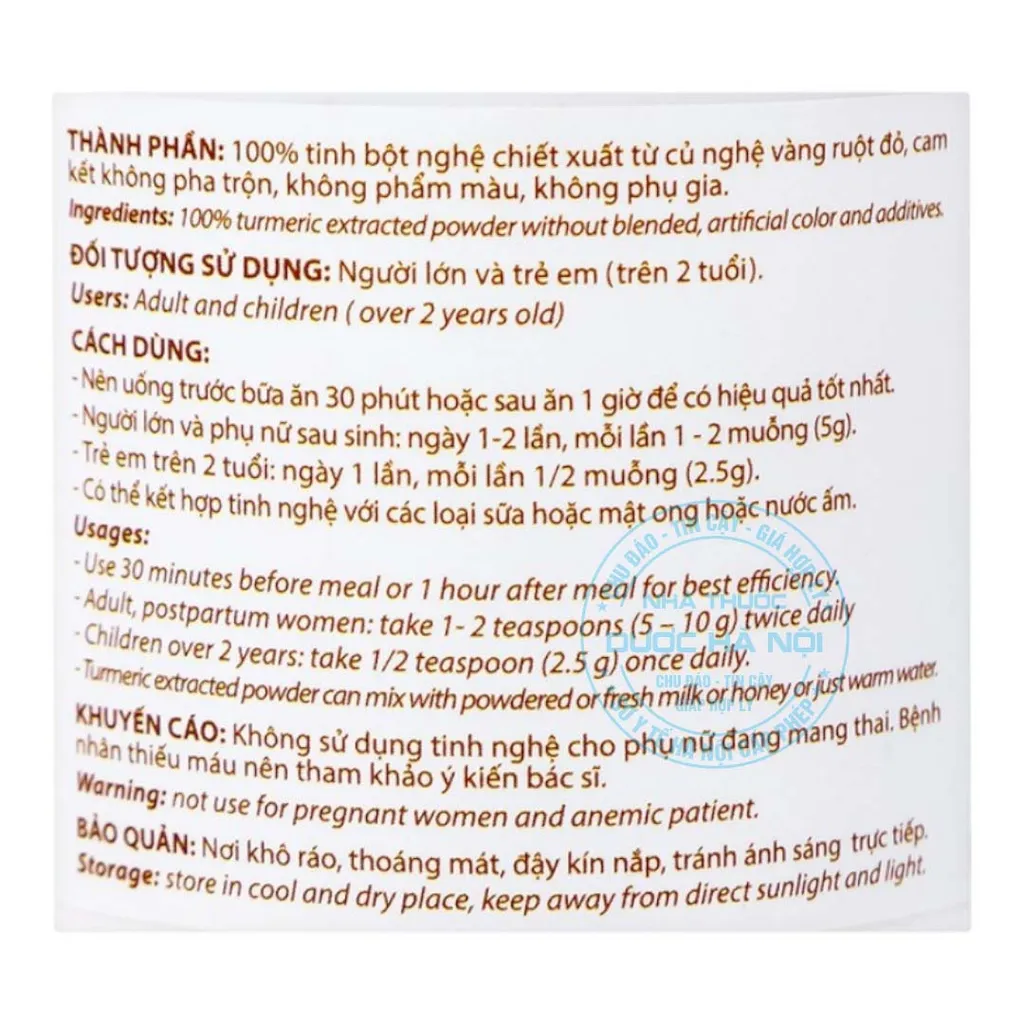 Tinh nghệ vàng Curmin Powder Forny 100g