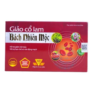 Viên uống Giảo Cổ Lam Bách Nhiên Mộc hỗ trợ giảm mỡ máu, hạn chế xơ vữa động mạch