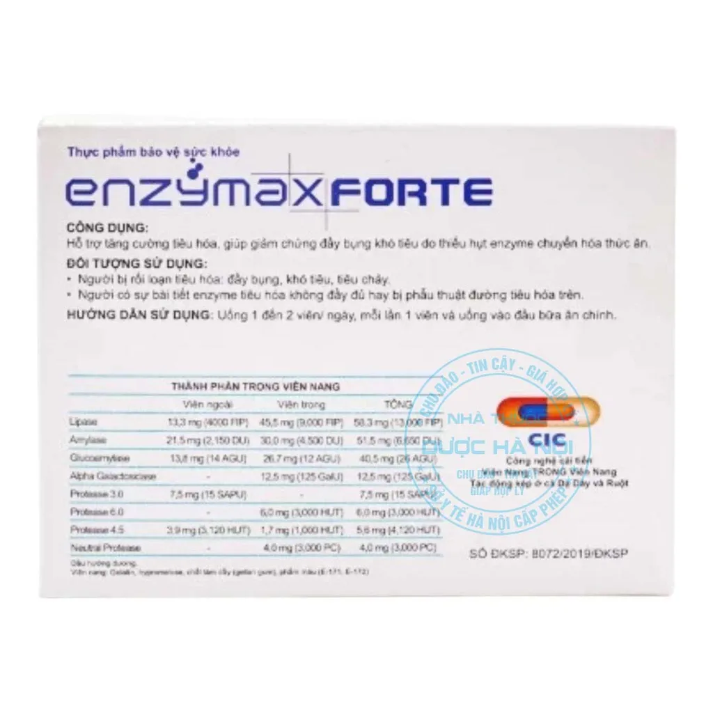 Viên uống Enzymax Forte