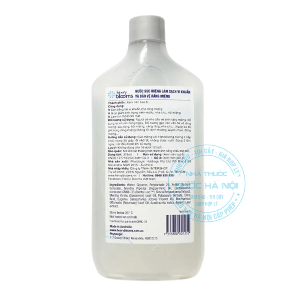 Nước súc miệng Henry Blooms Probiotic