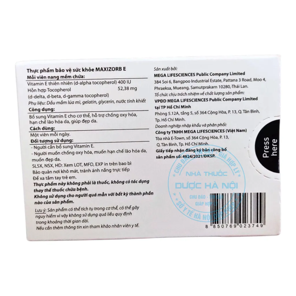 Viên uống Maxizorb E