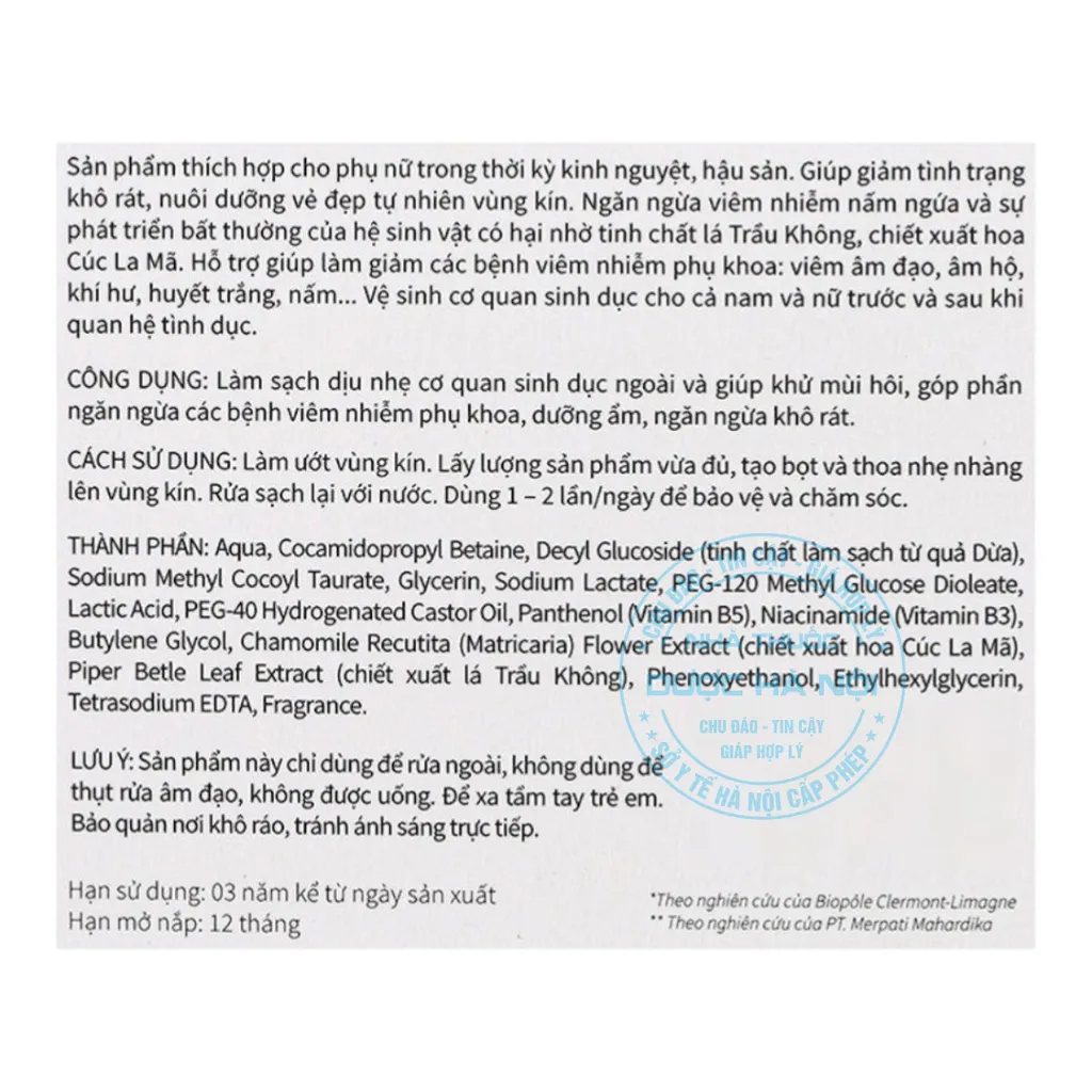 Dung dịch vệ sinh phụ nữ Orasic 100ml