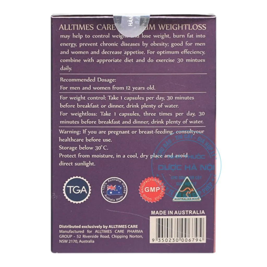 Viên uống Alltimes Care Platinum Weightloss