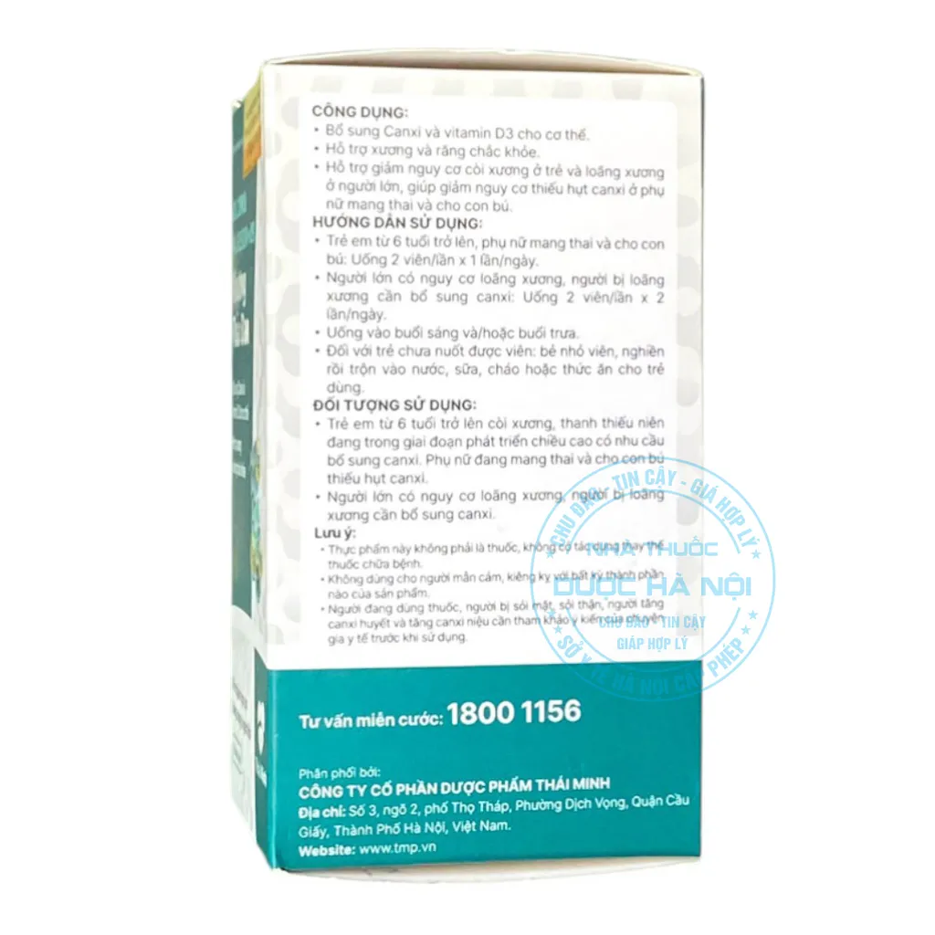 Viên uống Calcium & Magnesium + D3 Khương Thảo Đan
